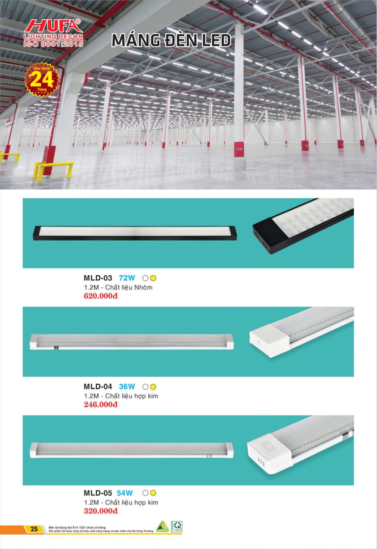 Bảng giá đèn LED HUFA 2026